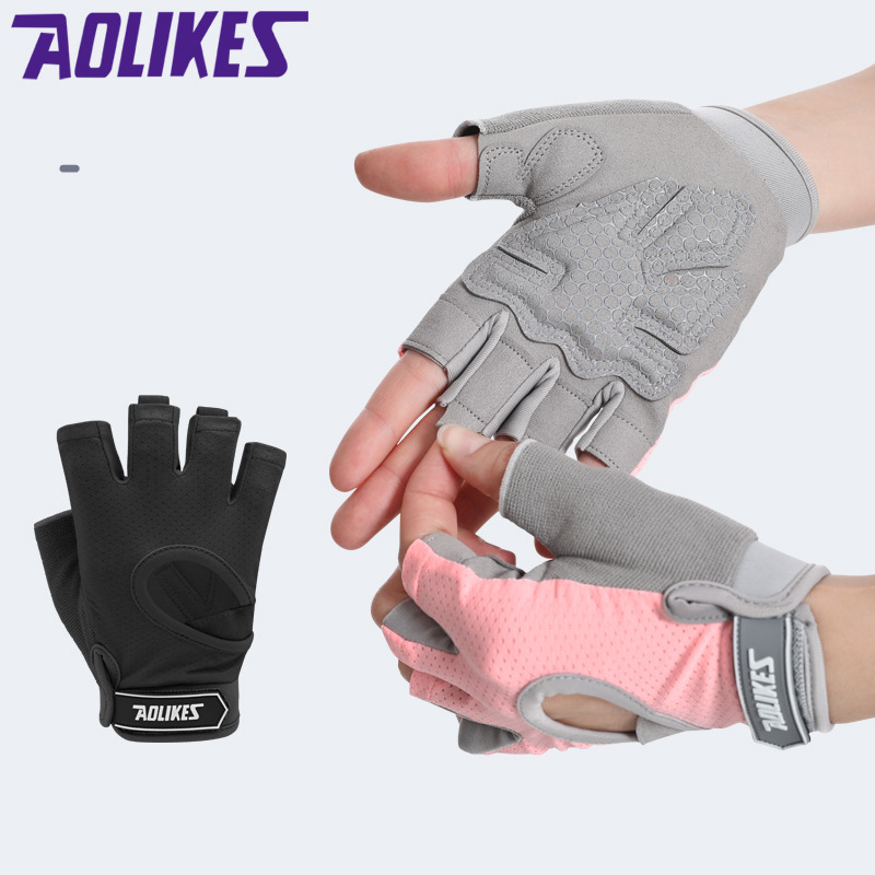 Găng tay hở ngón Aolikes HS119 dành cho nữ gymer