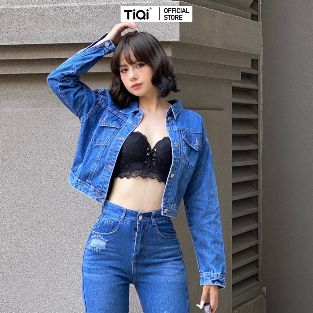 Áo khoác jean nữ  nhiều màu TiQi Jeans K-801