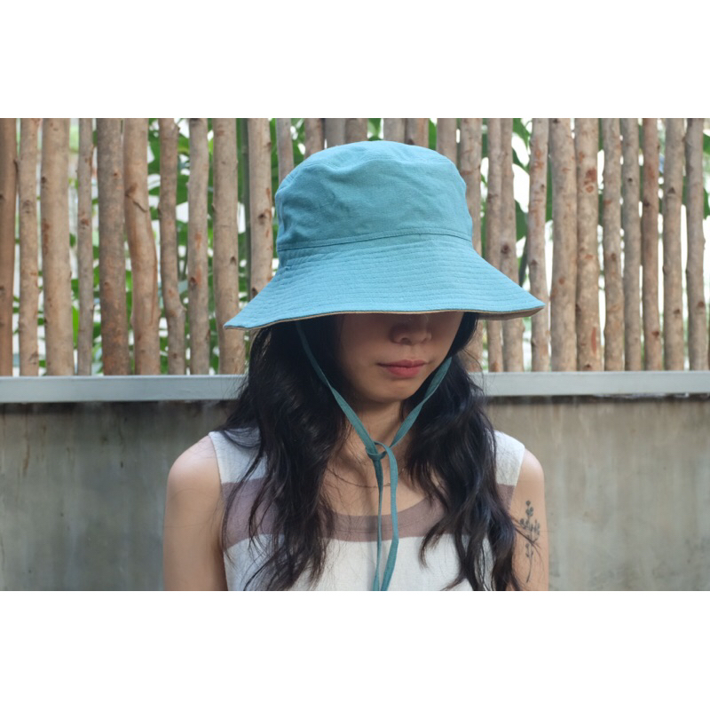 RUỘNG HOA-NÓN LINEN RỘNG VÀNH CỘT DÂY