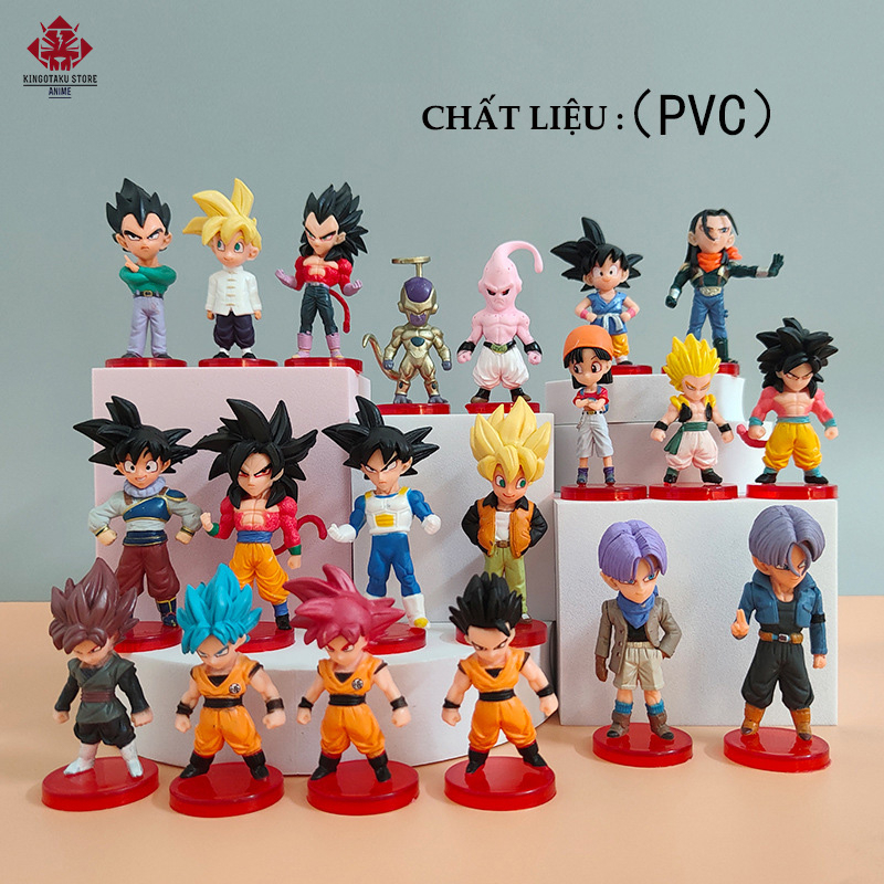 Mô hình bộ sưu tập 7 viên ngọc rồng 20 nhân vật chibi siêu dễ thương Kingotakustore