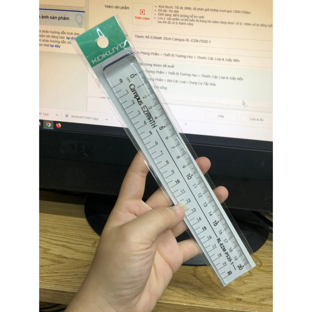 Thước Kẻ EZMath 20cm Campus RL-EZM-PS20-1