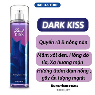 body mist Xịt thơm Dark Kiss 236ml Hương Thơm Ngọt Ngào, Sang Trọng