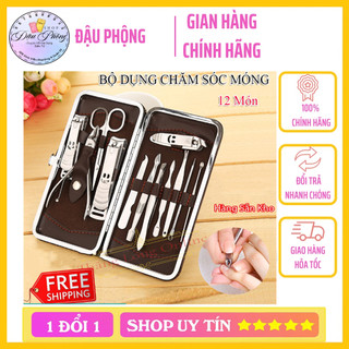 Bộ Dụng Cụ Chăm Sóc Móng Tay 12 Món - Sắc Bén Nhỏ Gọn