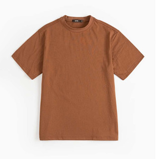 Áo thun oversize nam nữ màu nâu