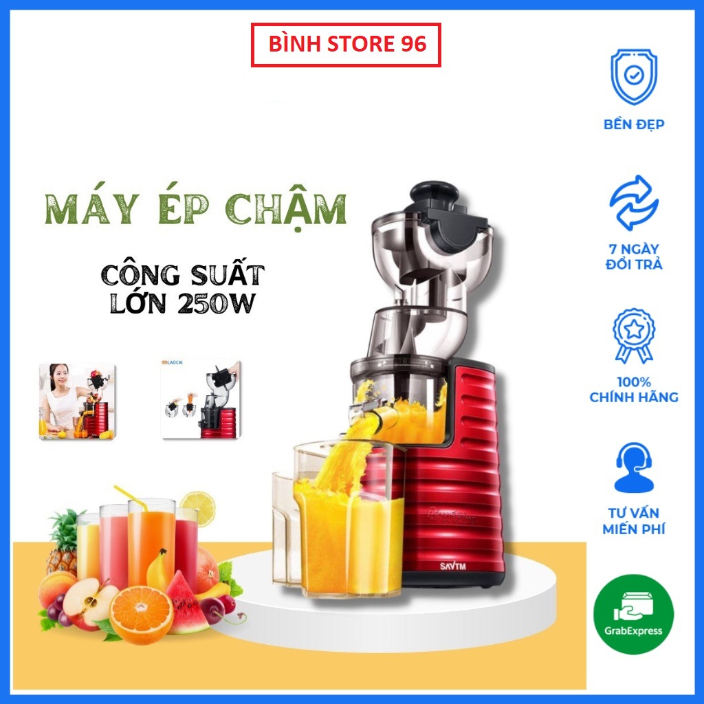 Máy Ép Chậm SAVTM- Ép Kiệt Bã - Máy Ép Trái Cây Tốc Độ Chậm