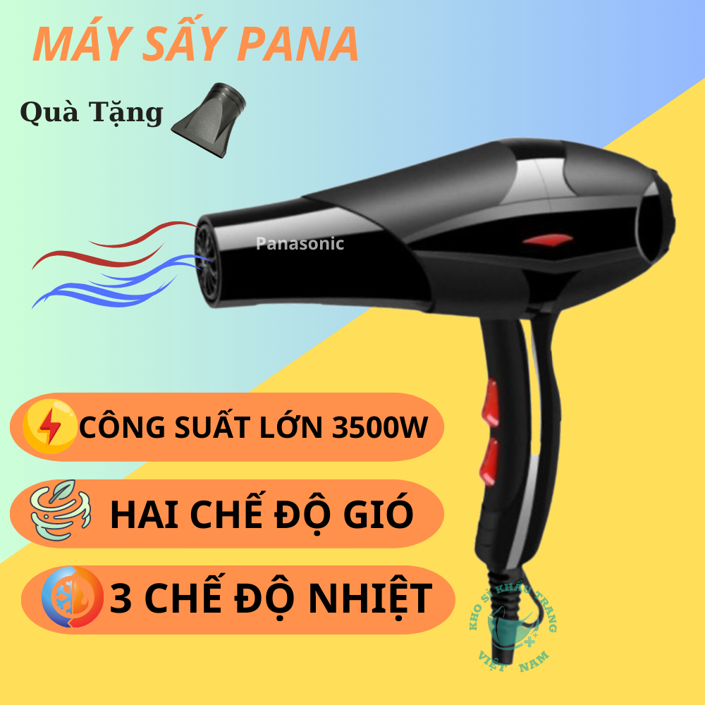 Máy sấy tóc 3500w sấy 2 chiều nóng lạnh tạo kiểu dễ dàng tặng kèm bộ 1 > 5 phụ kiện tuỳ phân loại mode 5528-3500w