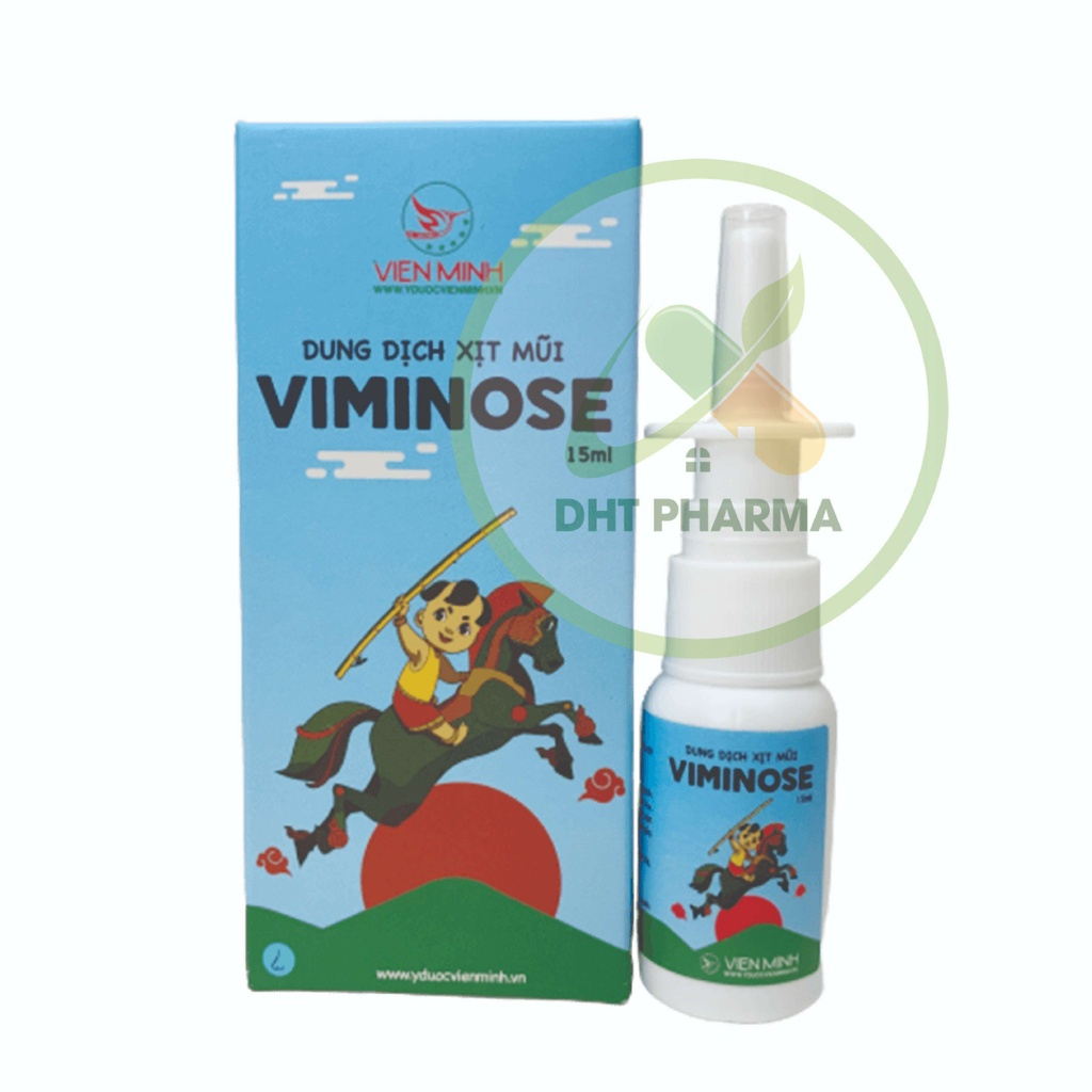 Dung dịch xịt mũi Viminose, giảm nghẹt mũi (Hộp 1 lọ 15ml)