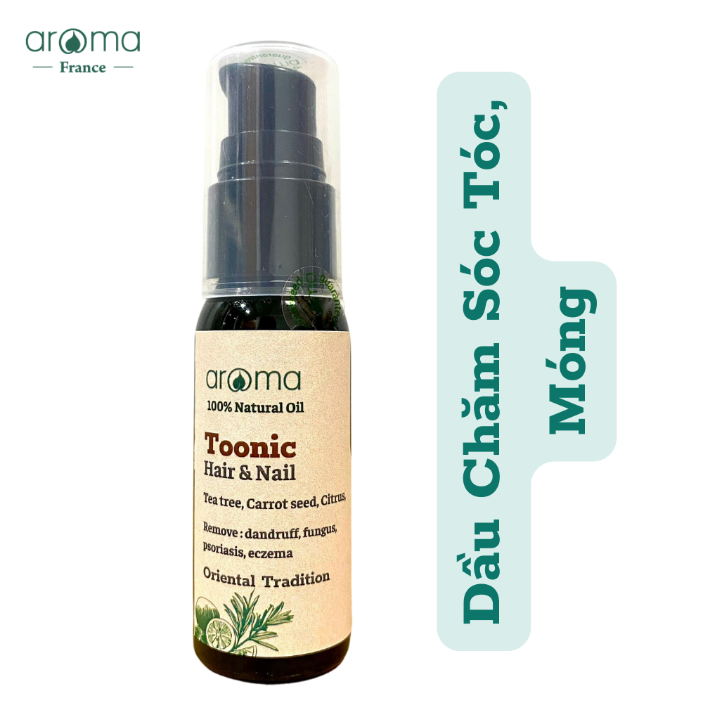 Dầu xoa tóc móng Aroma Toonic bảo vệ gàu nấm 30ml