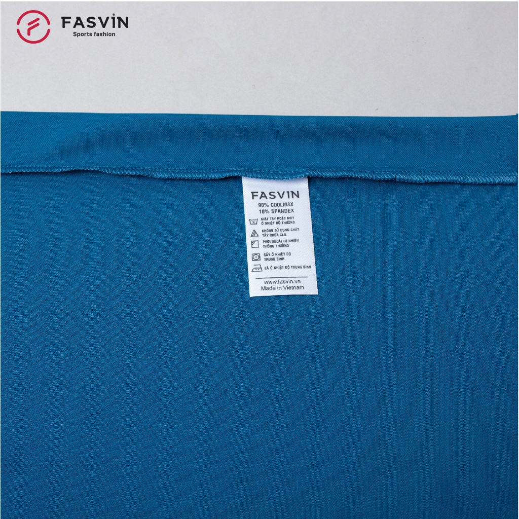 Bộ quần áo thể thao nam Fasvin AT23578.1SG cổ tròn mềm mại co giãn thoải mái hàng nhà máy