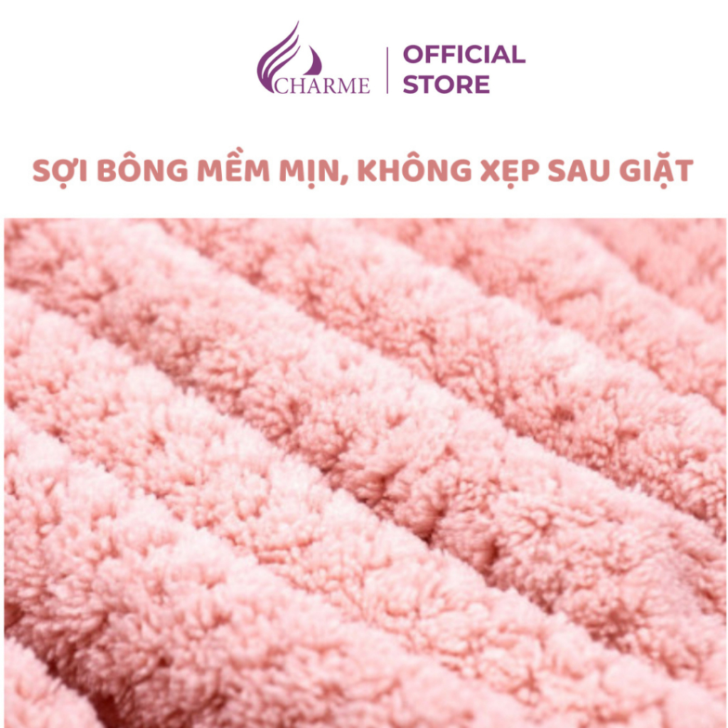 {Quà Tặng Không Bán} Khăn tắm công nghệ sợi Microfiber Nhật Bản thấm hút cực tốt, mềm mịn không bai xù