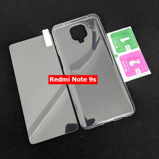 ￼Combo ốp lưng dẻo kính cường lực Redmi Note 9s/ Redmi Note 9 Pro