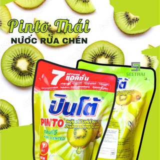 Nước rửa chén đậm đặc Thái Lan PINTO kiwi không khô da tay ít bọt 400ml - túi