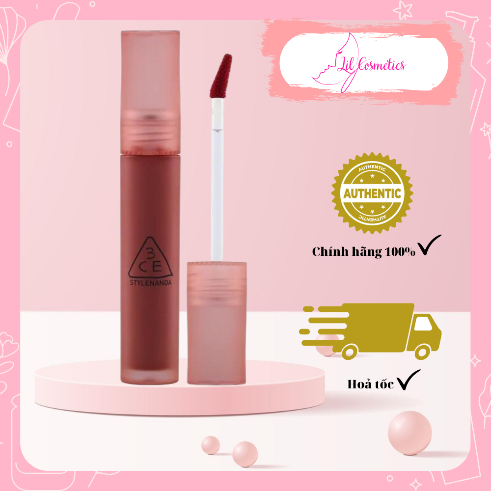 Son Kem Lì 3CE Blur Water Tint Mềm Mịn, Nhẹ Môi, Không Lem Khi Đeo Khẩu Trang