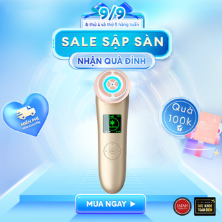 Máy nâng cơ trẻ hóa da mặt 9in1 Nanotime F81E HT Beauty, công nghệ nâng cơ mặt EMS, trẻ hóa da RF cùng điện di tinh chất