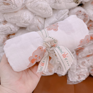 Khăn sợi tre mềm mịn khổ 120cm cho bé