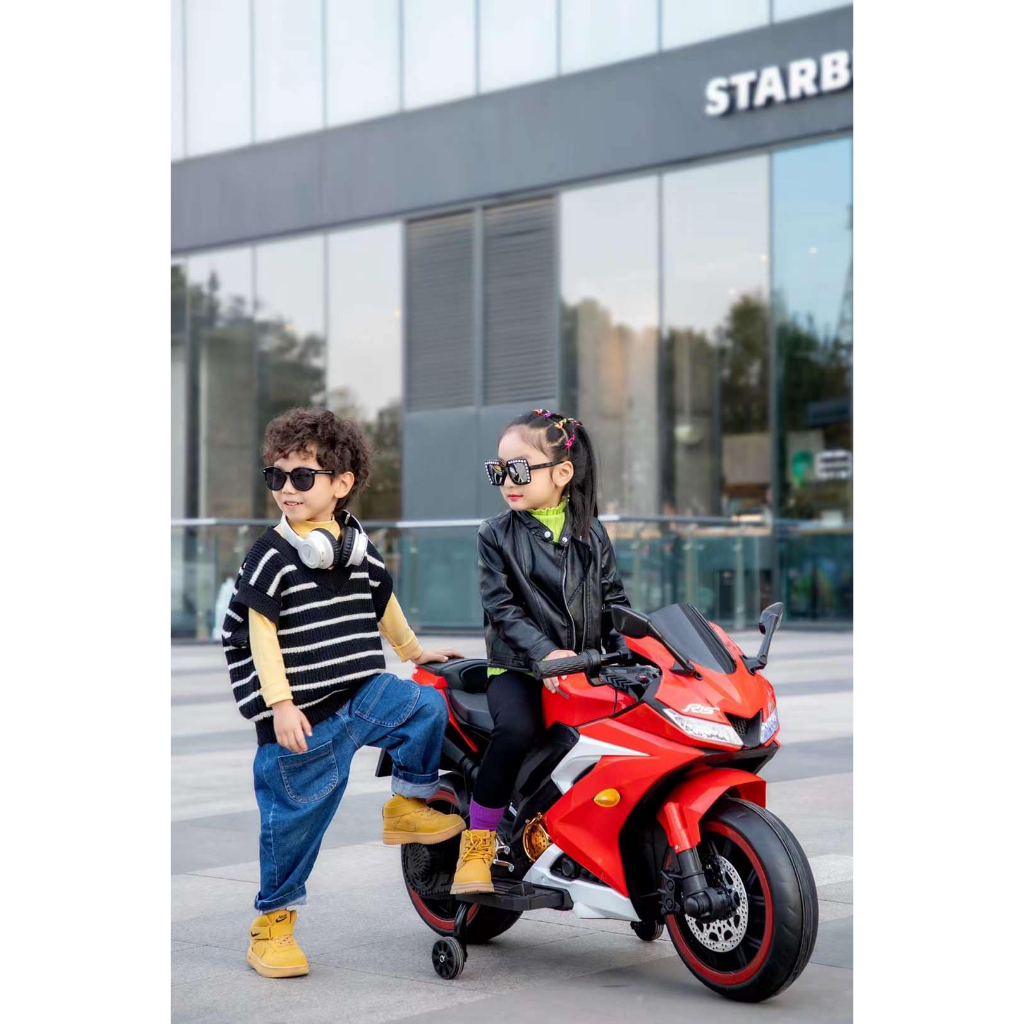 Xe máy điện trẻ em R15, Tay ga, bánh đèn