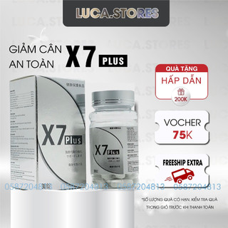Giảm cân x7 plus ngân 98 viên uống giảm cân tan mỡ bụng giảm béo hộp 30 viên