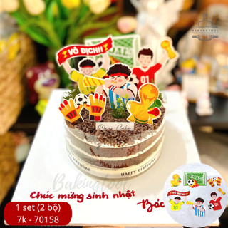 Sp070158 set que giấy bóng đá vô địch + cup vàng