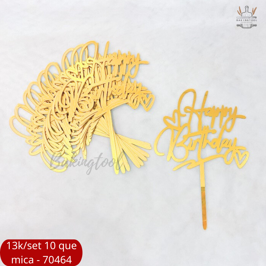 SET 10 THẺ MICA TRANG TRÍ BÁNH HÀNG LOẠI 2