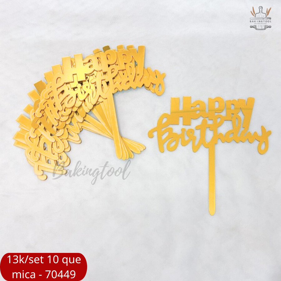 SET 10 THẺ MICA TRANG TRÍ BÁNH HÀNG LOẠI 2