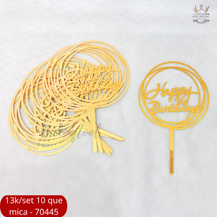 SET 10 THẺ MICA TRANG TRÍ BÁNH HÀNG LOẠI 2