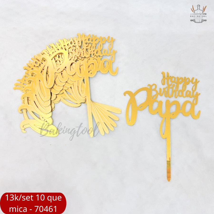 SET 10 THẺ MICA TRANG TRÍ BÁNH HÀNG LOẠI 2