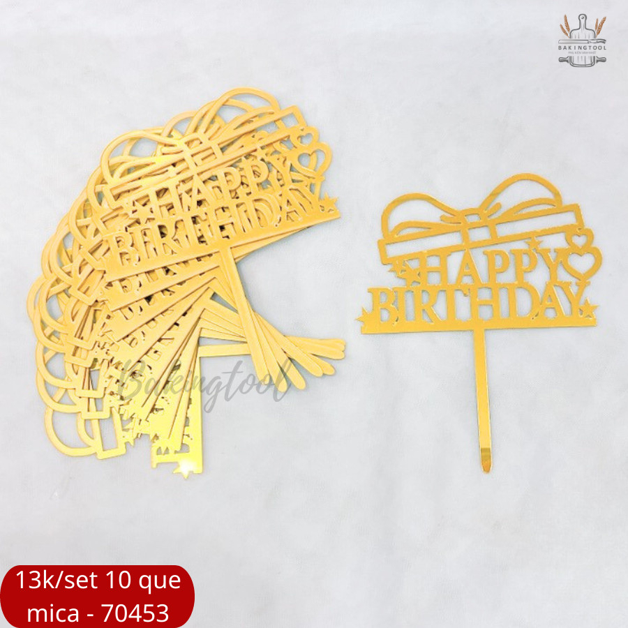 SET 10 THẺ MICA TRANG TRÍ BÁNH HÀNG LOẠI 2