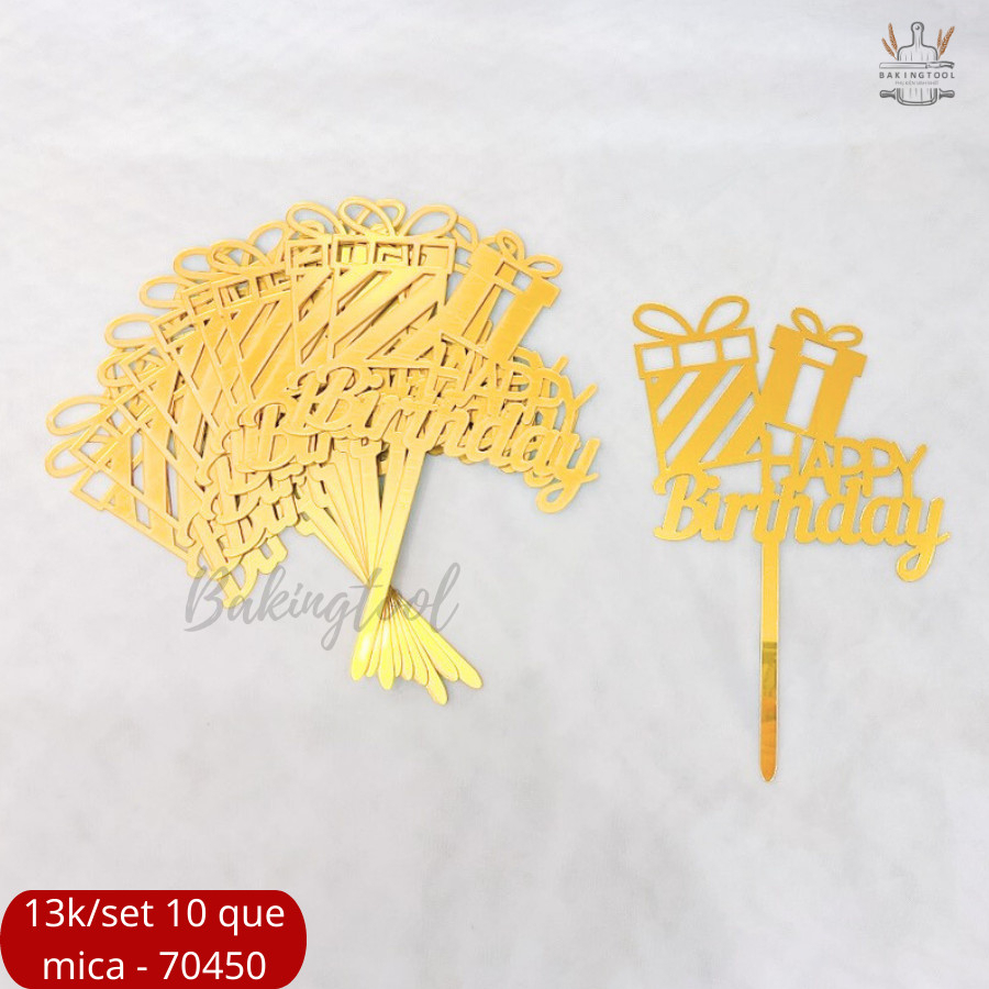 SET 10 THẺ MICA TRANG TRÍ BÁNH HÀNG LOẠI 2