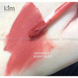 Son kem lì romand 16 burny nude hồng nude