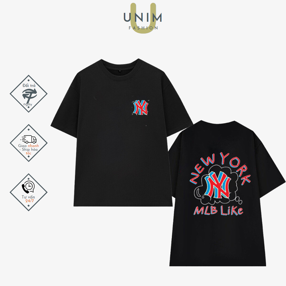 Áo Thun NYC LA Unisex Tay Lỡ T- Shirt Local Brand Unim Store 100% Cotton Cao Cấp