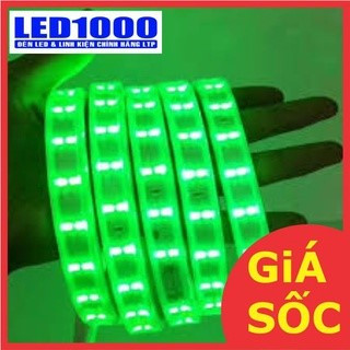 Đèn Led dây đôi quấn cây 2835 màu xanh Lá, ống nhựa 220V (Giá bán theo m)