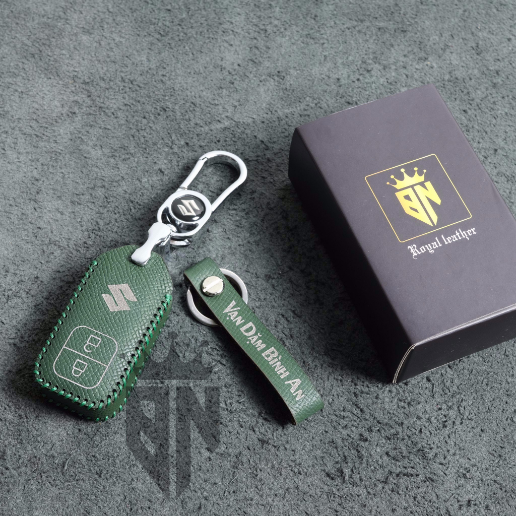 Bao da bọc ốp chìa khoá xe ô tô Suzuki XL7, Ertiga da thật