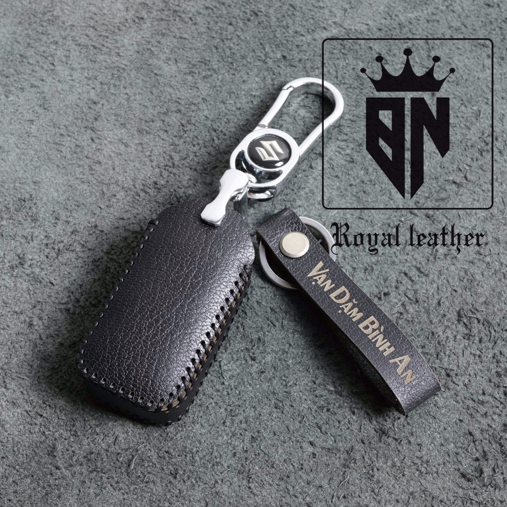 Bao da bọc ốp chìa khoá xe ô tô Suzuki XL7, Ertiga da thật