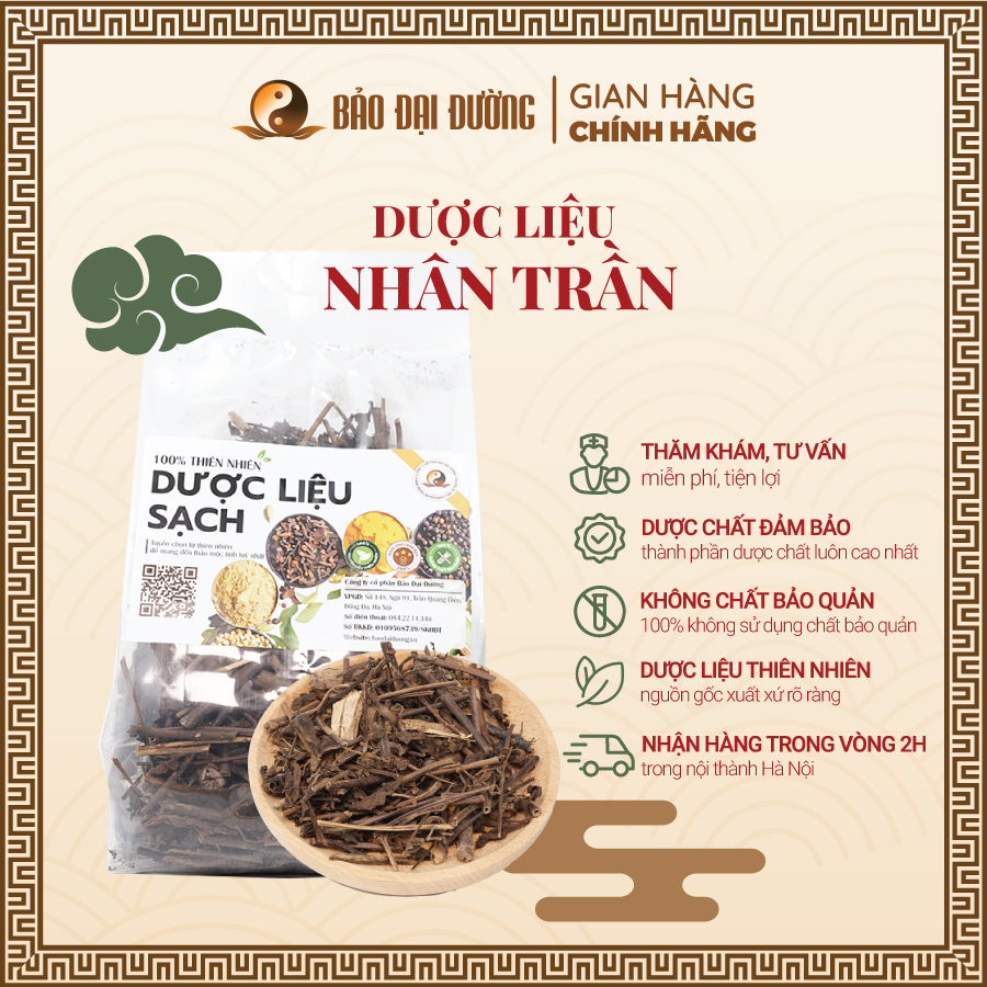 Nhân Trần Bảo Đại Đường Hỗ Trợ Giải Nhiệt Ổn Định Huyết Áp 1kg