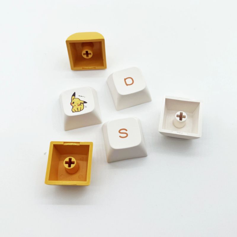 Bộ nút keycap XDA PIKACHU 12 nút PBT dyesub