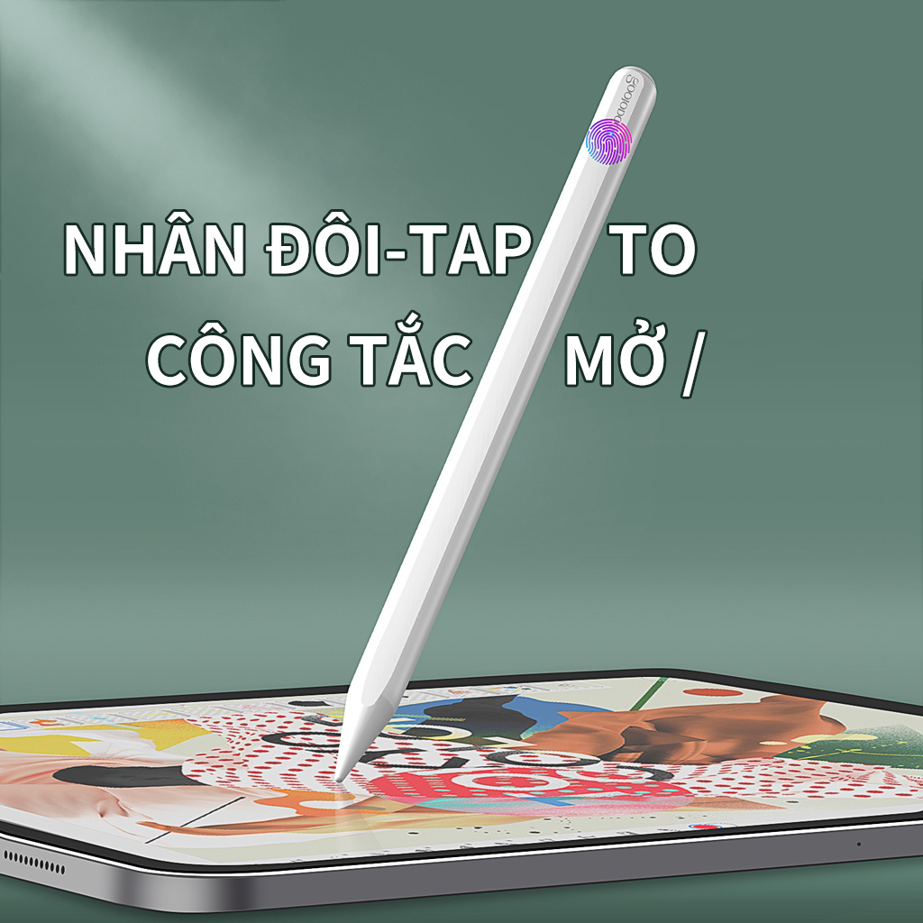 Bút Cảm Ứng GOOJODOQ GD12 Cho IPad Với Tính Năng Chống Tì Tay - Sạc Không Dây Cho Ipad  10.2 2019 2020 Pro 11 Air 4
