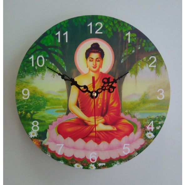 Đồng hồ treo tường hình phật 1