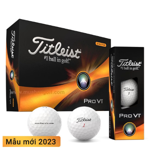 BÓNG GOLF TITLEIST PRO V1 HÀNG MỚI 2023 CHÍNH HÃNG HỘP 12 BÓNG - HÀNG MỚI 2023