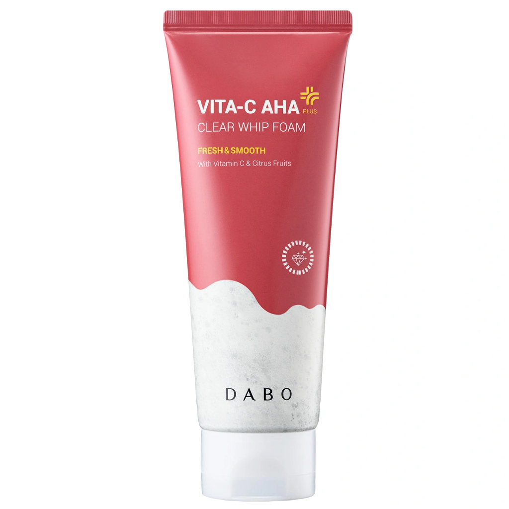 Sữa Rửa Mặt Giảm Mụn, Sạch Nhờn,Trắng Da DABO Vitamin C - AHA Clear Whip Foam Hàn quốc 150ml/Hộp- Hàng Chính Hãng (ĐỎ)