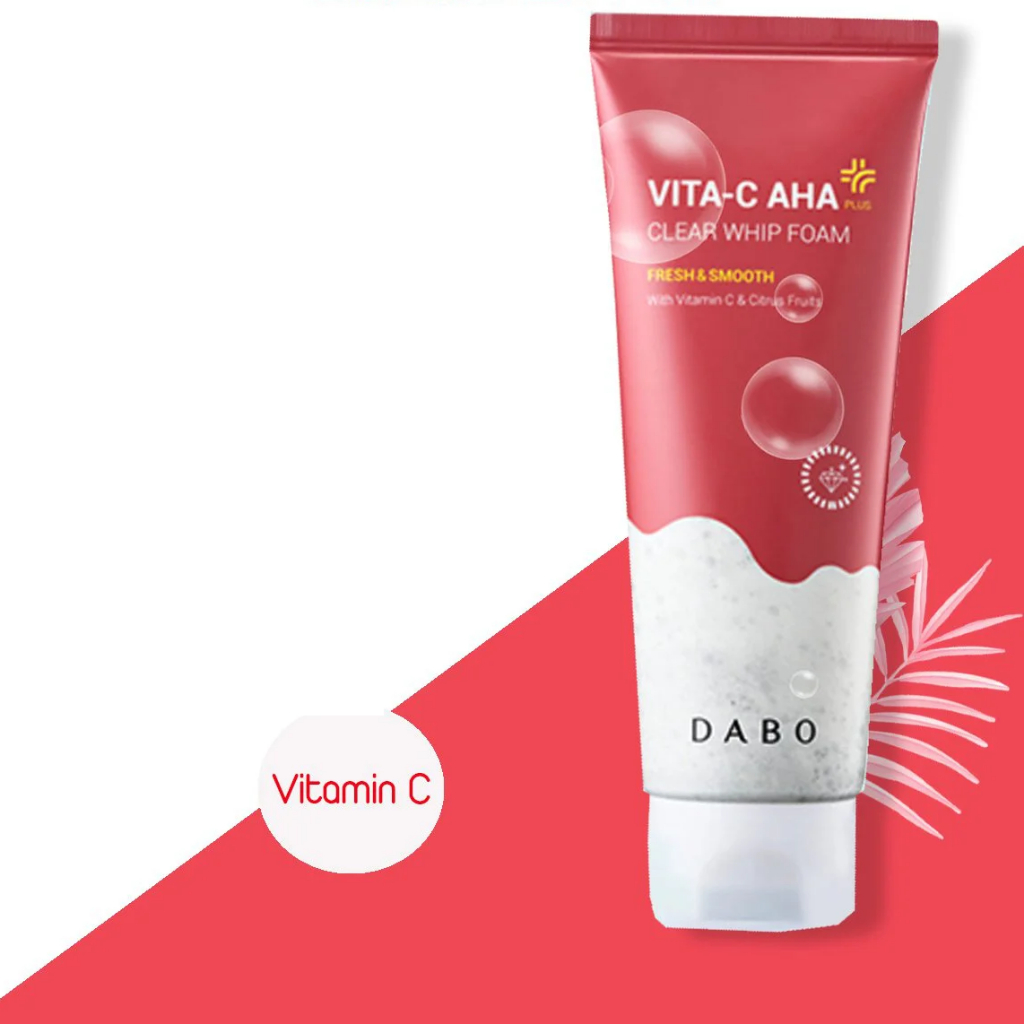 Combo 2 Hộp Sữa Rửa Mặt Xóa Mụn, Trắng Da, Kiềm Dầu Vitamin C - AHA Clear Whip Foam Dabo Hàn quốc 150ml/Hộp