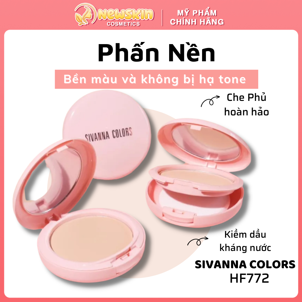 Phấn nền Sivanna Colors Silk Flawless Radiance Vit C&E Powder HF645