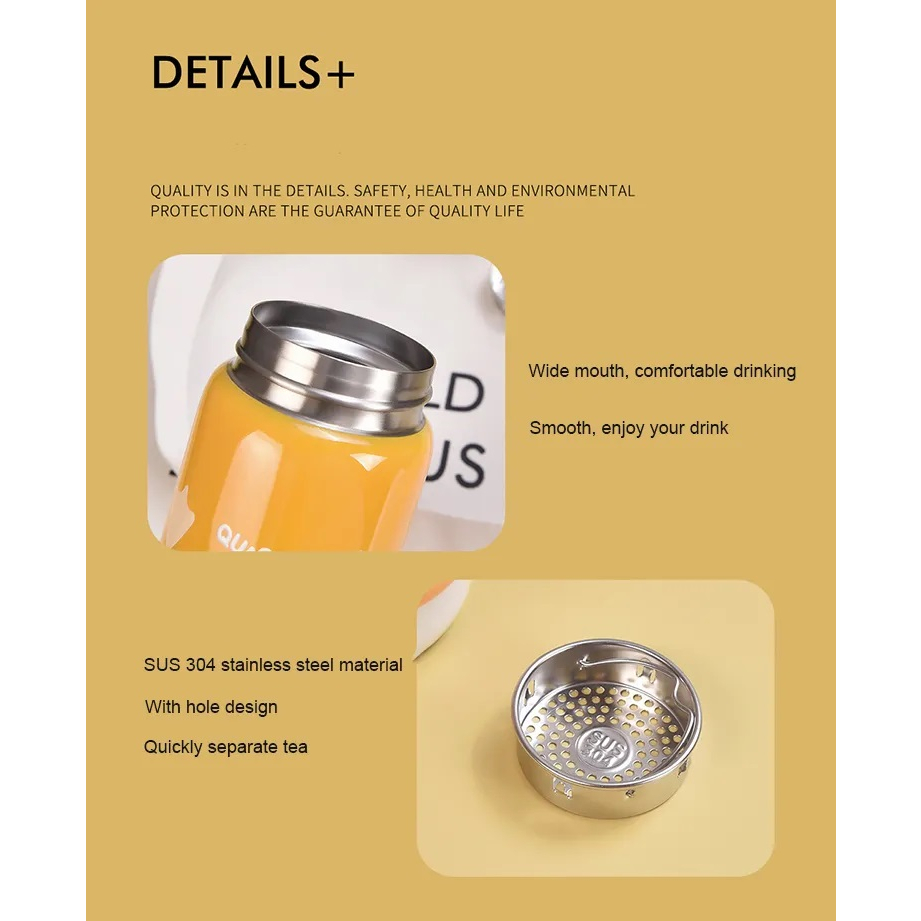 Bình nước giữ nhiệt mang đi chất lượng cao inox 304 440ml 4715-2