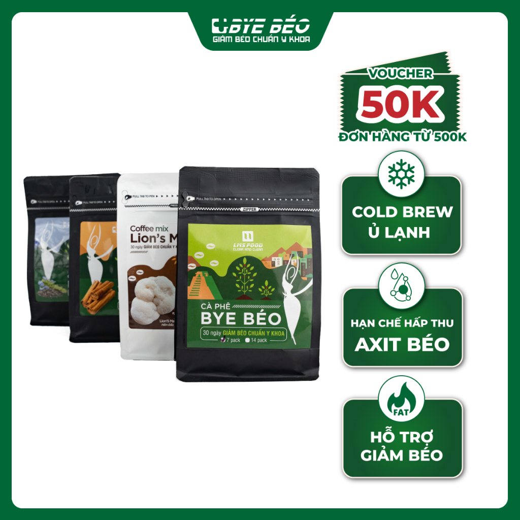 Bye Béo Coffee Cà phê Cold Brew (Ủ lạnh) - Phan Bảo Long Giảm Béo Chuẩn Y Khoa