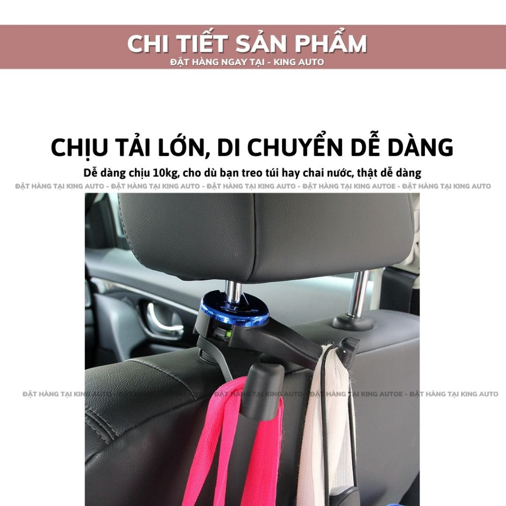 Gía đỡ kẹp điện thoại kiêm móc treo đồ sau ghế xe hơi | BigBuy360 - bigbuy360.vn