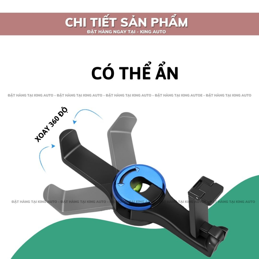 Gía đỡ kẹp điện thoại kiêm móc treo đồ sau ghế xe hơi | BigBuy360 - bigbuy360.vn