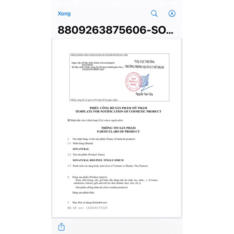 Tinh chất Red Peel Tingle Serum So Natural phiên bản cải tiến 11ml