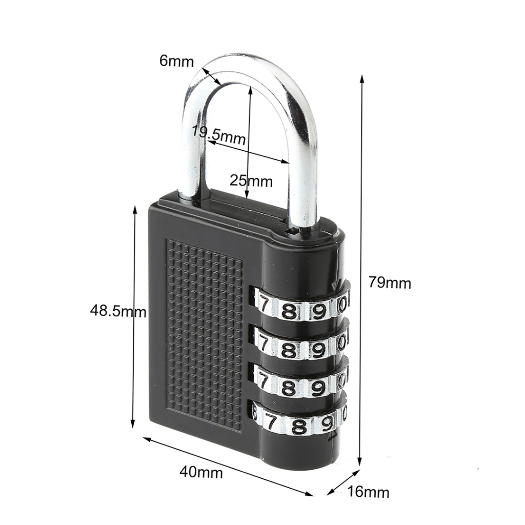 Ổ khóa mã số dọc inox CJSJ