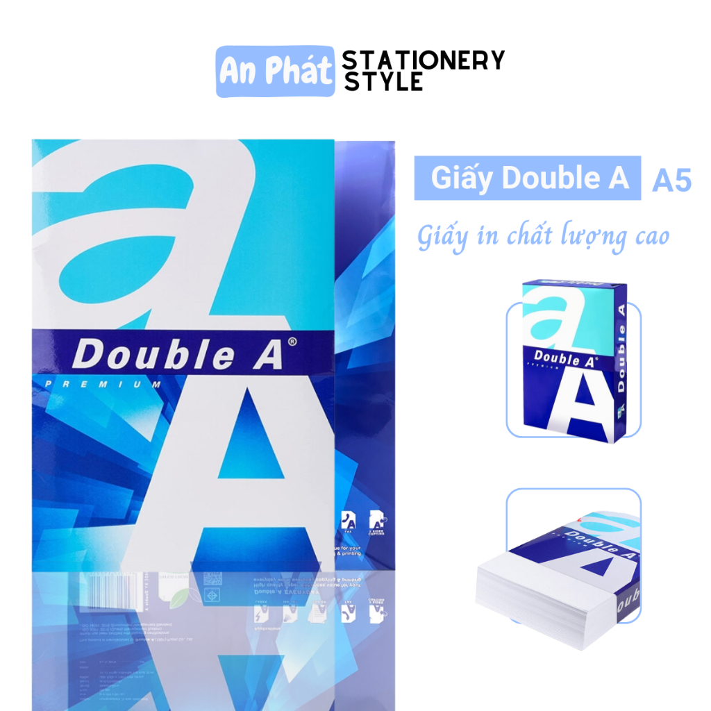 Giấy A5 Double A định lượng 70gsm