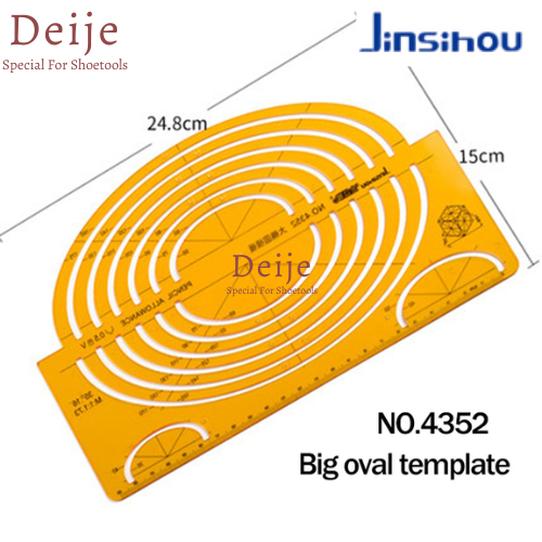 Thước vẽ mẫu Jinsihou No. 4352, Drawing template