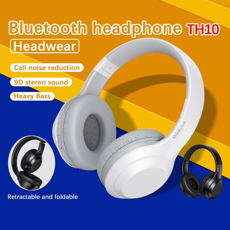 Tai nghe Lenovo TH10 Bluetooth Tai Nghe Không Dây Lenovo TH10 âm thanh nổi giảm ồn thoải mái chống nước có mic cho PC